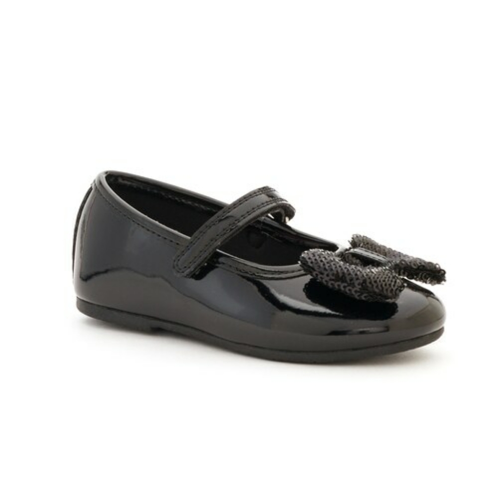 Little Girl Gabriella Sequin Bow Ballet Flat